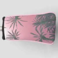 Blush Pink Palm Trees Golf Head Cover