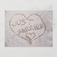 Just Married Announcement Postcard