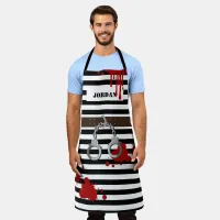 Zombie Convict Prison Inmate Costume Apron