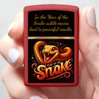 Celebrate snake year in Chinese New Year 2025 Zippo Lighter