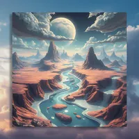 Surreal Ethereal Landscape | Magical World Poster