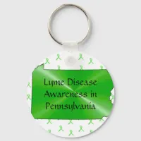 Lyme Disease Awareness in Pennsylvania Keychain