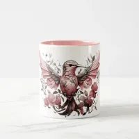 Cute Hummingbird Collection Two-Tone Coffee Mug