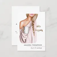 Chic Coffee Beauty Fashion Business Card