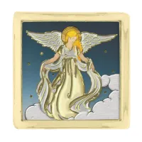 Heavenly Guardian Gold Finish Lapel Pin