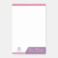 Customizable Purple and Pink Colorful Custom Logo Post-it Notes