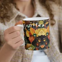 Tree Leaves on Rain Coffee Mug