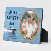 Happy Fathers Day Dad Personalized Photo Plaque