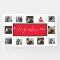 Will You Marry Me Proposal Banner with Photos