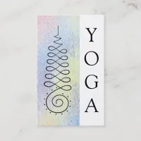 *~* Yoga Pastel Enlightenment Path Sacred Geometry Business Card