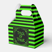 Slime Green Trick or Treat Favor Box