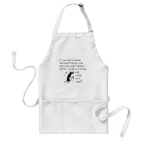 Wine Every Day or $1 Million? Funny Quote Adult Apron