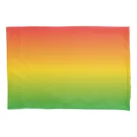 Rastafarian Rasta Red Gold and Green Faded Pillow Case