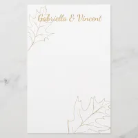 Autumn Oak Leaf Wedding Stationery