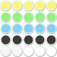 Template for (25) 1.5" Round Circles  Any Color Sticker