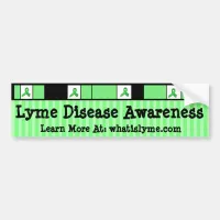 Lyme Disease Awareness Ribbons Bumper Sticker
