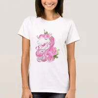 Pretty Pink Unicorn T-Shirt