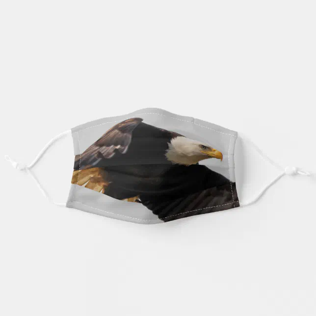 A Bald Eagle Takes to the Sky Adult Cloth Face Mask