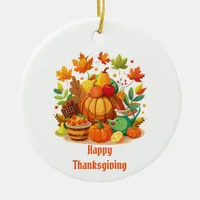 Thanksgiving Ceramic Ornament