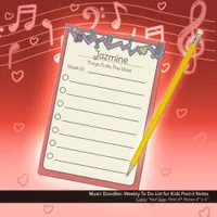 Music Doodles: Weekly To-Do List for Kids Post-it Notes