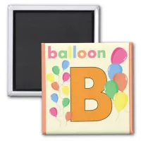 Letter "B" is for Balloon Magnets for Kids