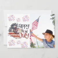 Happy 4th Of July Personalized Photo Card
