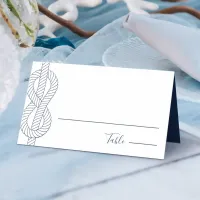 Nautical Knot Rope Simple Wedding Place Card