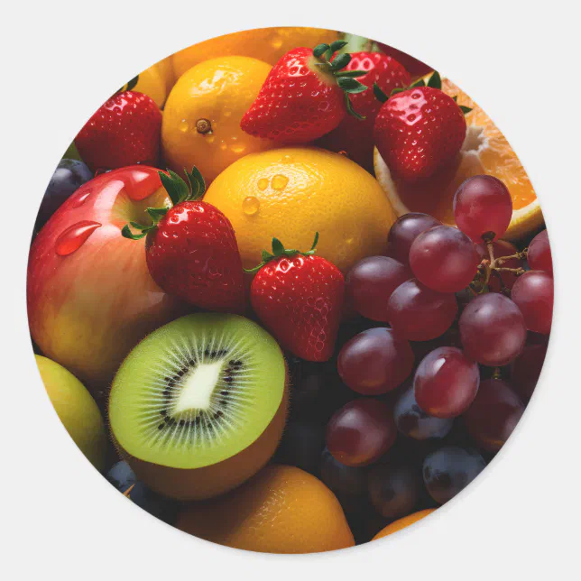 Fruits Photography  Classic Round Sticker