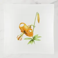 Orange Wild Tiger Lily Trinket Tray