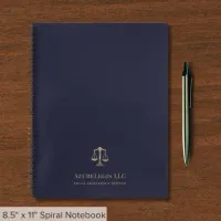 Legal Professional Gold Justice Scale Notebook