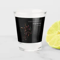 Neon Basketball birthday / bachelor party champion Shot Glass