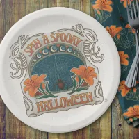 Spooky Halloween Vintage Style Paper Plates