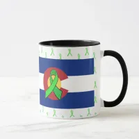 Lyme Disease Awareness ribbons in Colorado Mug