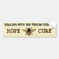 Healing with Bee Venom Therapy Bumper Sticker