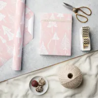 Pink White Christmas Pattern#6 ID1009 Wrapping Paper