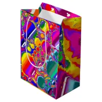 Rainbow River Fluid Art Medium Gift Bag