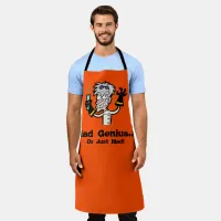 Mad Scientist Mad Genius Halloween All Over Print Apron