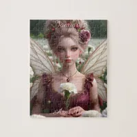 Beautiful January Fairy in Carnations Jigsaw Puzzle