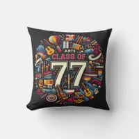 Arts high school class of 77 throw pillow