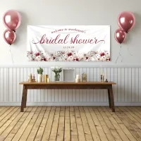 Boho Summer Wildflower Bridal Shower Welcome Banner