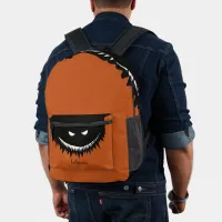 Halloween Monster Printed Backpack