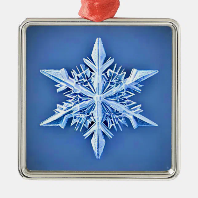 Flocon de neige - snowflake metal ornament