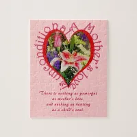Mother's Day Floral Love Unconditional Poem Small Jigsaw Puzzle