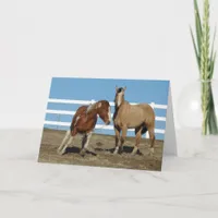 Horses Argue, Friends Forever Card