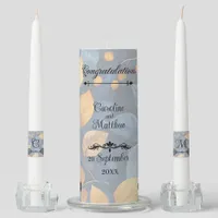 Golden Foliage Dreams Autumn Nature Beauty Unity Candle Set