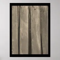 Weathered Barn Wood Poster