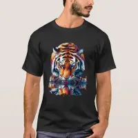 Tiger looking at Reflection in Water T-Shirt