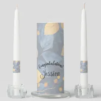 Golden Foliage Dreams Autumn Nature Beauty Unity Candle Set