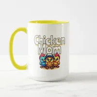 Funny Cartoon Chicks | Chicken Mom  Mug