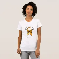 Multiple Sclerosis Orange Awareness Butterfly T-Shirt